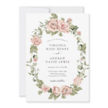 Casamento de Rosas Cor-de-Rosa Vintage Romântico