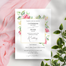 Casamento de Rosas em Aquarela Rosa Bege/Ivory Rom