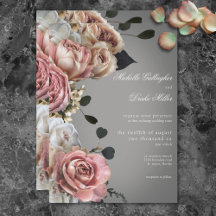 Casamento de Rosas Florais Brancas Elegantes
