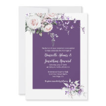 Casamento de Rosas Rosa-Rosa Pinceladas Púrpuras