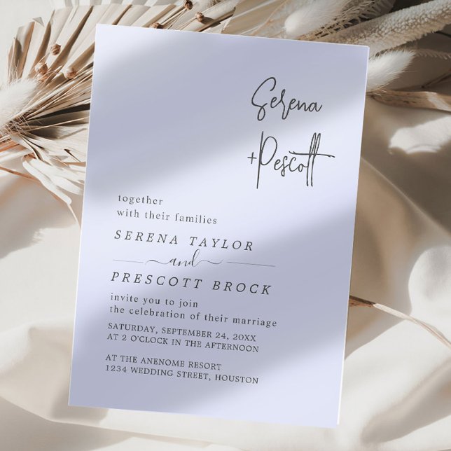 Convite Casamento de Roteiro Simples  (Criador carregado)
