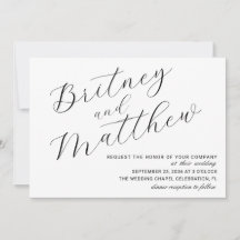 Casamento de Rótulo Minimalista Moderno e Foto