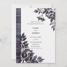 Casamento de Sabugueiro das Terras Altas e Tartan 