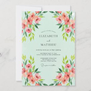 Convite Casamento de Salmão Silvestre com Hortelã