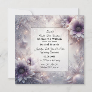 Convite Casamento de Sangue de Inverno de Silver e Soft Am