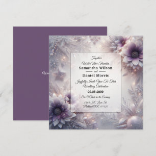 Convite Casamento de Sangue de Inverno de Silver e Soft Am