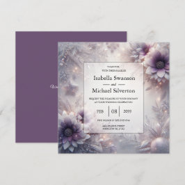 Convite Casamento de Sangue de Inverno de Silver e Soft Am