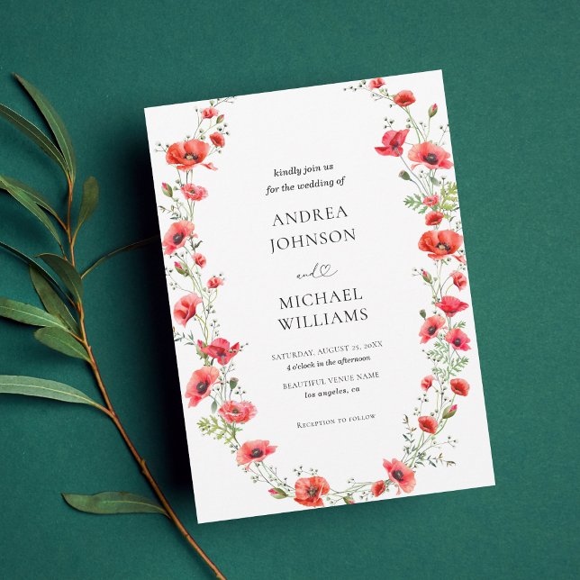 Convite Casamento de Script Cardíaco de Flores de Frame Po (Criador carregado)