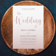 Casamento de Script de Caligrafia Dourada Elegante