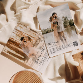 Convite Casamento de Script de Foto com Sobreposição 2 de