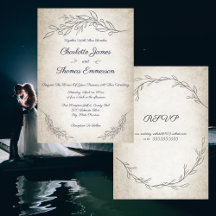 Casamento de Script do Elegant Soft Deixa com RSVP