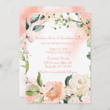 Casamento de Script Elegante de Aquarela dos Rosas