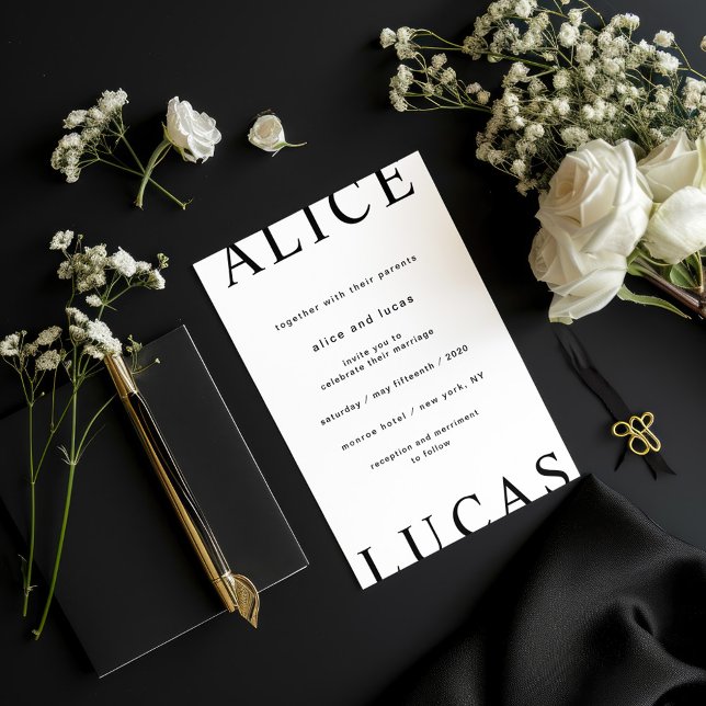 Convite Casamento de Script Elegante de Layout Ultra Moder (Criador carregado)