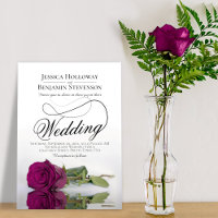 Casamento de Script Magenta Rosa Classy Cassis Ele