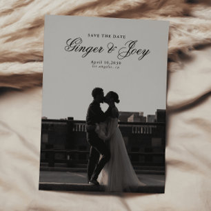 Convite Casamento de Script Minimalista Moderno Salve a da