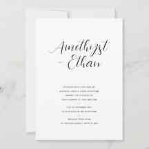 Casamento de Script Moderno Elegante
