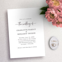 Casamento de Script Preto e Branco