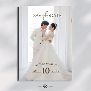Convite Casamento de Script Romântico Minimalista Moderno 