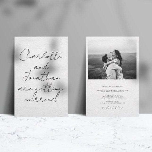 Convite Casamento de Script Ultra Moderno (Criador carregado)