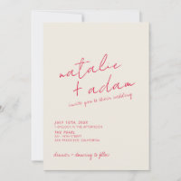 Casamento de Script Whimsical Colorido Moderno