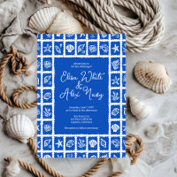 Casamento de Seashell Grid Beach no Mar CUSTOM