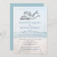 Casamento De Sereia E De Praia De Golfinhos