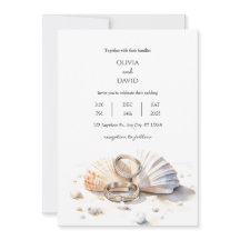 Casamento de Shore de Seashell Rings Casamentos de