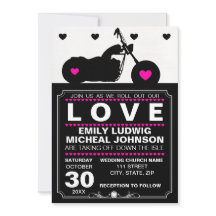 Casamento de Silhouette Biker de Motocicleta Preta