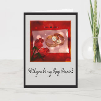 Convite Casamento de Solicitação de Ring Bearer