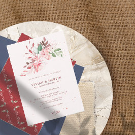 Convite Casamento de Sonho Rosa Sakura sem imperfeições