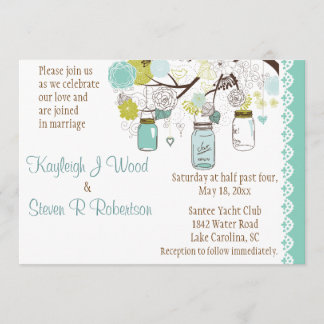 Convite Casamento de Sonhos de Aqua Summer