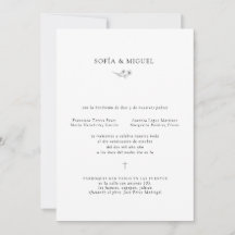 Casamento de Sophia Invitación Boda Catolica