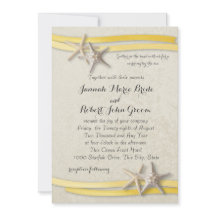 Casamento de Starfish e Ribbon Yellow Beach