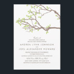 Convite Casamento de Sucursais Felizes<br><div class="desc">Elegante design de galho de árvore por Shelby Allison que é perfeito para um casamento de matrizes ao ar livre ou rústico. Clique no link abaixo para a coleção Ramificações Blissful para exibir cartões rsvp, selos postais, etiquetas e outros itens correspondentes. Mais opções de cor disponíveis no compro Origami Impressões....</div>