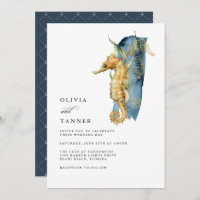 Casamento de Tema Costeiro do Cavalo-Marinho