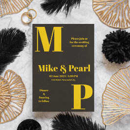 Convite Casamento de Tema Escuro