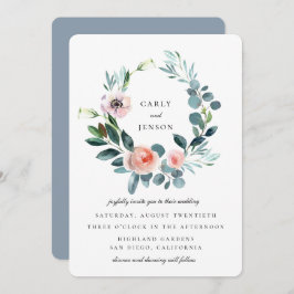 Convite Casamento de terra do jardim florescente
