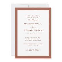 Casamento de Terracotta com Script Elegante