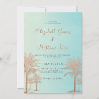 Convite Casamento de Terras Costeiras/Oceanside