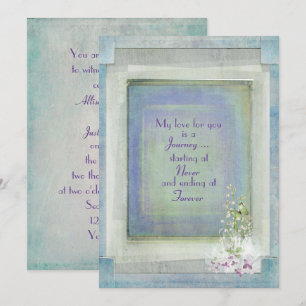 Convite Casamento de Textura Vintage