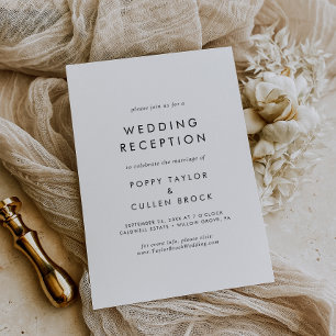 Convite Casamento de Tipografia Chic