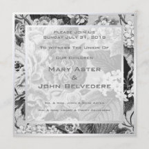 Casamento de Toile Floral Moderno Botânico Vintage