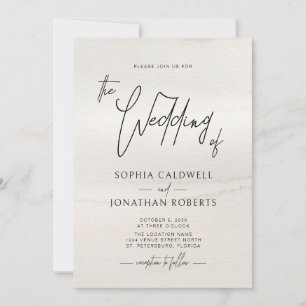 Convite Casamento de Tons Terrestres com Script Manuscrito
