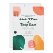 Casamento de Traços Mínimos Modernos de Pincel