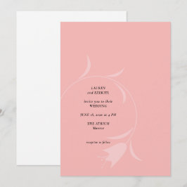 CONVITE CASAMENTO DE TULIP MOD PINK