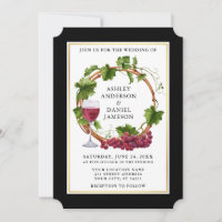 Casamento de Uvas Negras Elegante