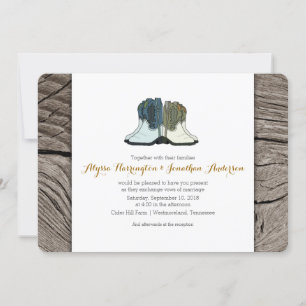 Convite Casamento de vaqueiro selvagem do oeste