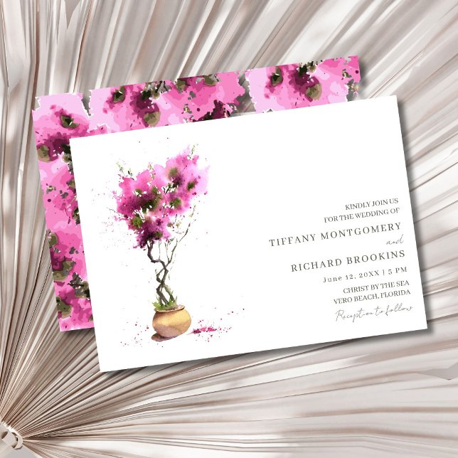 Convite Casamento de Verão à Beira-Mar (Coastal Summer Destination Wedding Invitation)