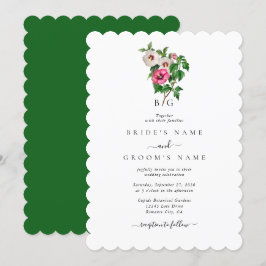 Convite Casamento de Verão de Hibiscus Tropical Watercolor