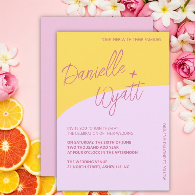 Convite Casamento de Verão italiano moderno (Criador carregado)